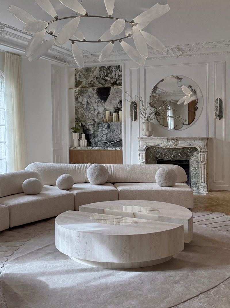 Baci Round Coffee Table by Marbera