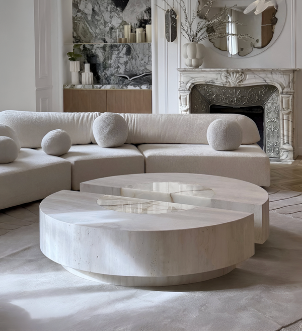 Baci Round Coffee Table by Marbera