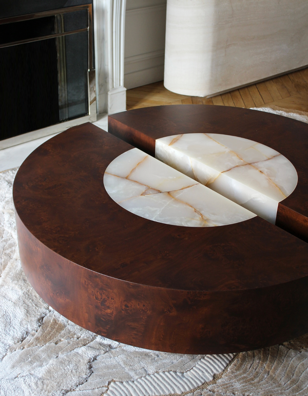 Baci Round Coffee Table by Marbera