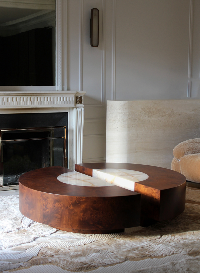 Baci Round Coffee Table by Marbera