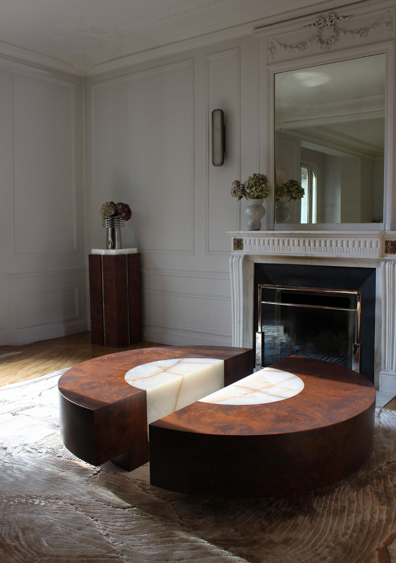 Baci Round Coffee Table by Marbera