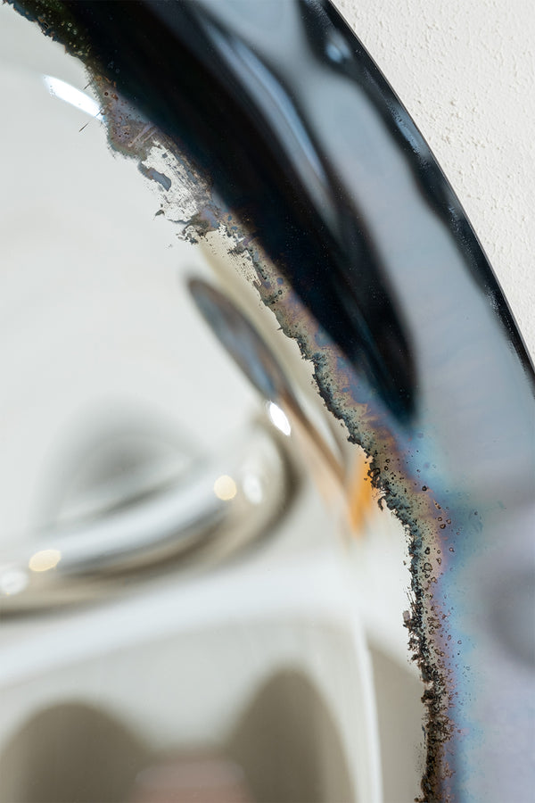 Loop I Smoke and Silver Concave Mirror by Homa