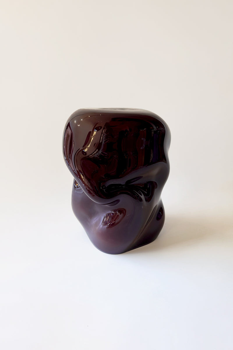 Wave Stool / Side Table III Blown Glass by Homa