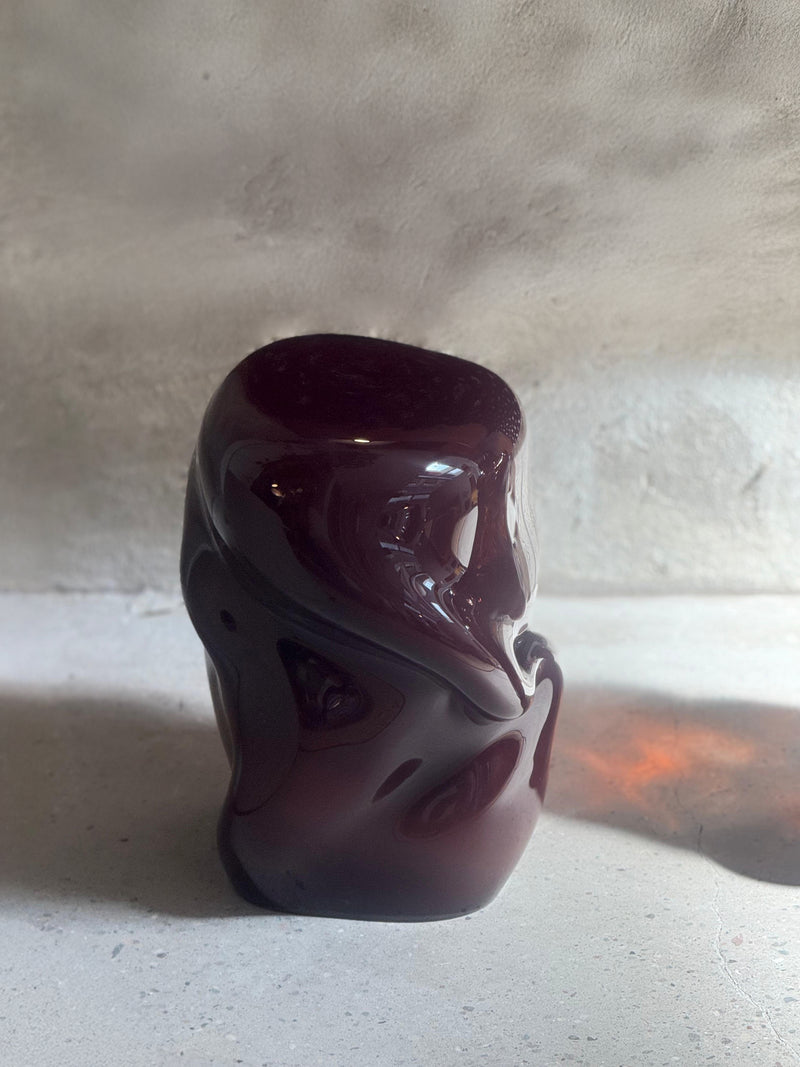 Wave Stool / Side Table III Blown Glass by Homa