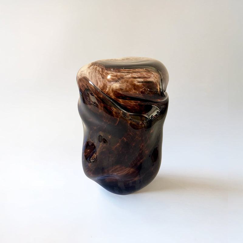 Wave Stool / Side Table I Blown Glass by Homa