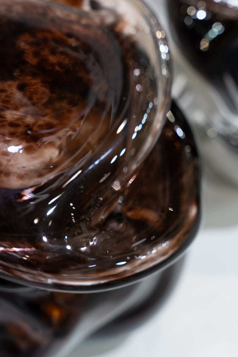 Wave Stool / Side Table I Blown Glass by Homa