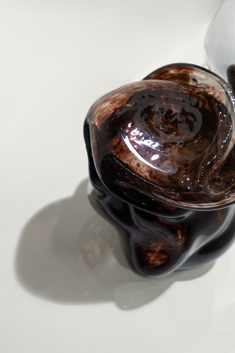 Wave Stool / Side Table I Blown Glass by Homa