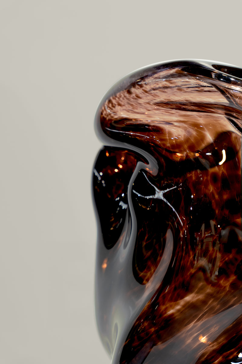 Wave Stool / Side Table I Blown Glass by Homa