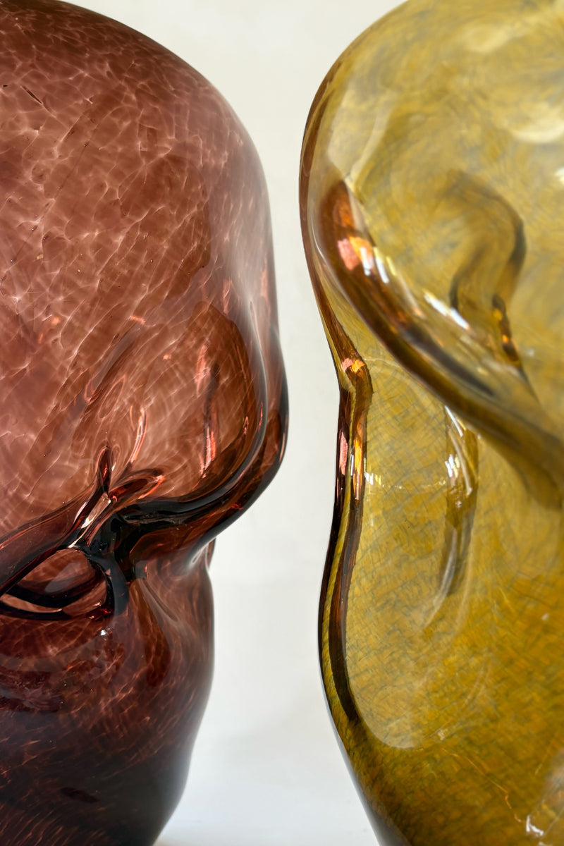 Wave Stool / Side Table VII Blown Glass by Homa