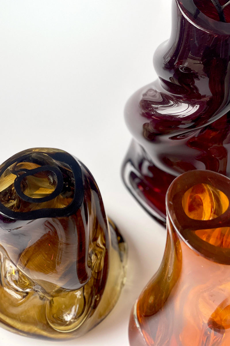 Elara Vase II Blown Glass. Vase by Homa