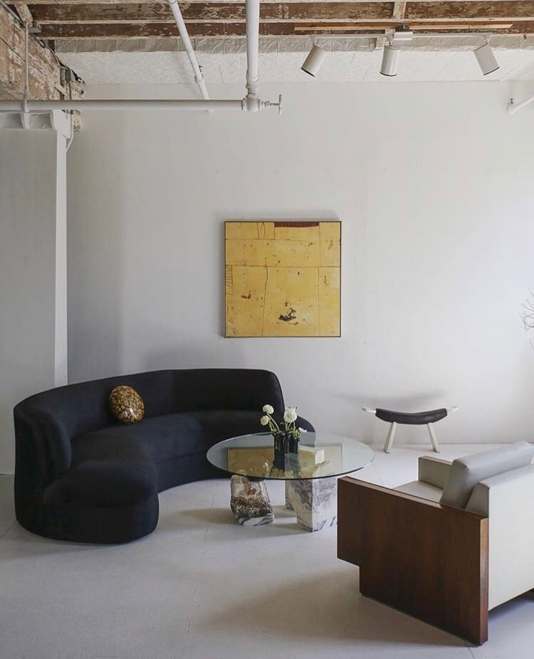 Biomorphic Curved Sofa