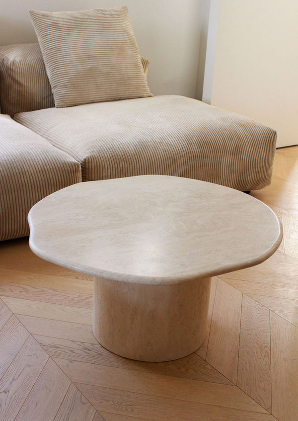 Joan Travertine Coffee Table by Marbera