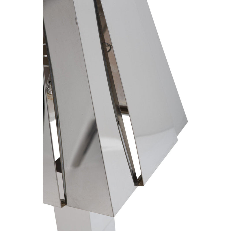 Sculptural 1970s Curtis Jere, Chrome Tall Table Lamp