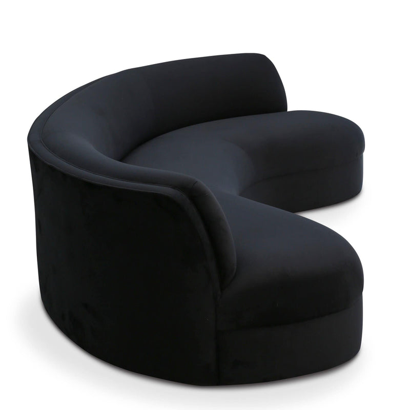 Biomorphic Curved Sofa