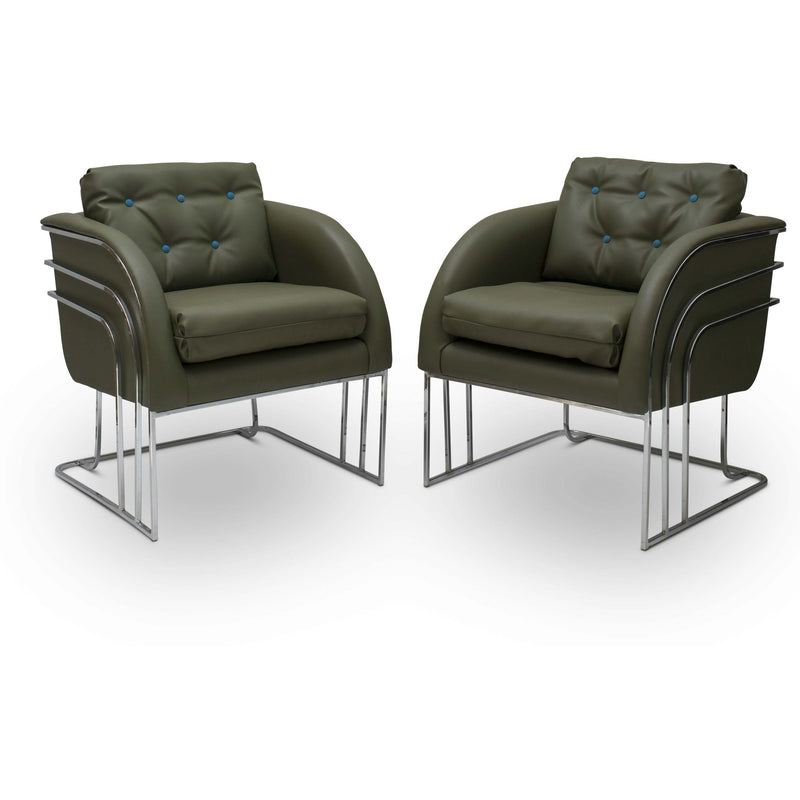 Milo Baughman for Thayer Coggin Club Chairs (Pair)