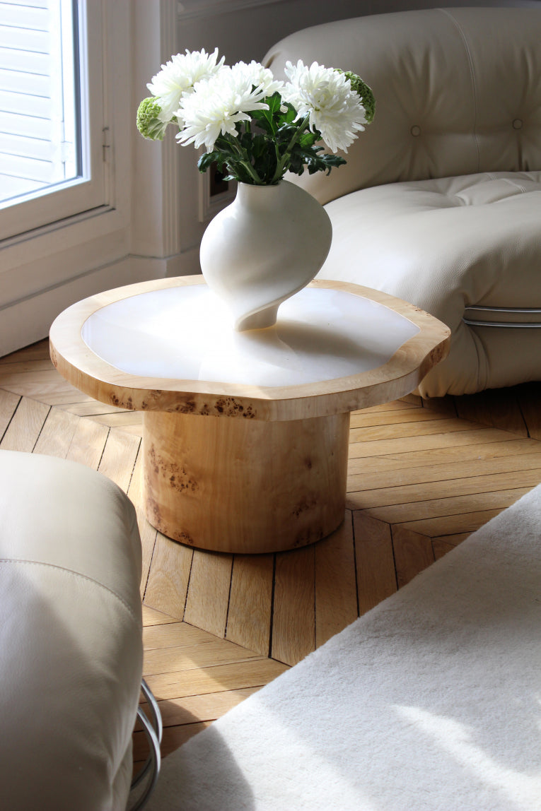 Joan Wooden Coffee Table by Marbera