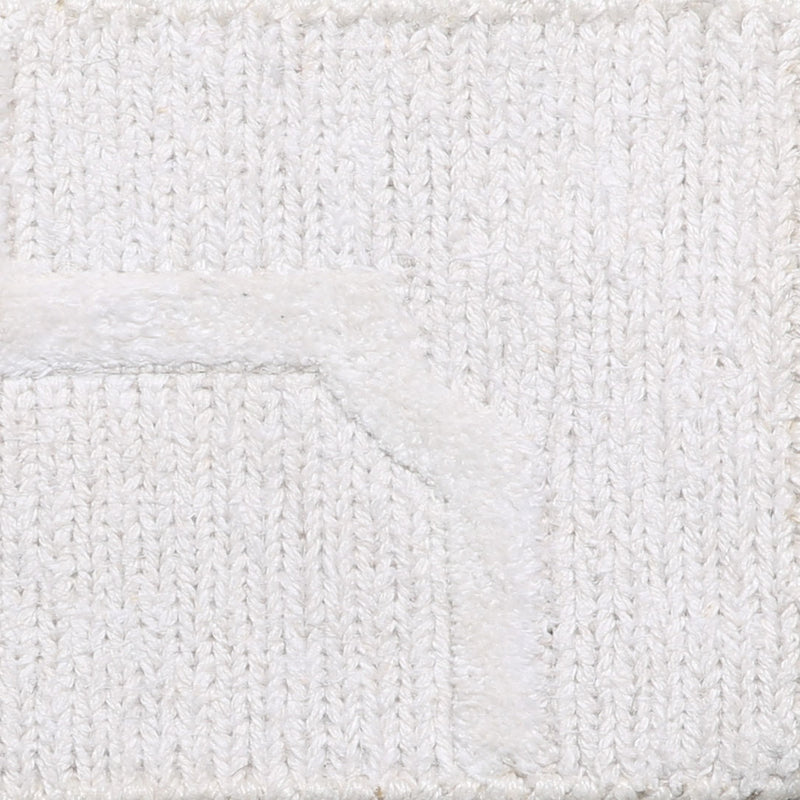 Layered Wool Pattern White