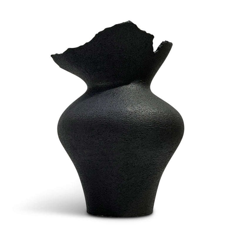Black Stone Vase by Shin Won Yoon
