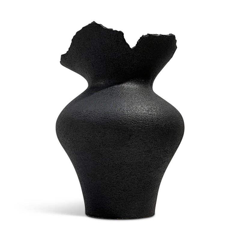 Black Stone Vase by Shin Won Yoon
